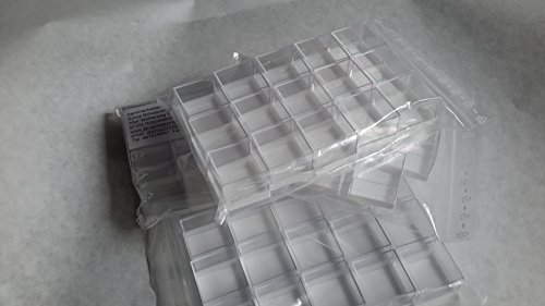 Preisvergleich Produktbild 50 MICROMOUNT - Dosen weiß 28x28x22 mm für Mineralien Sammlung