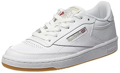Reebok Club C85 - Baskets Femme - Blanc (White/Light Grey/Gum) - 36 EU