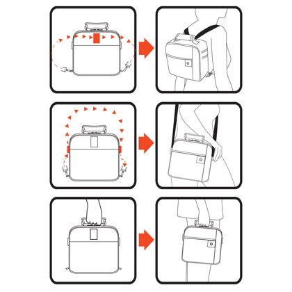 LUNCHBAG MAXI SCHWARZ VESPERTASCHE MIT ZWEI FRISCHHALTEBOXEN UND TRENNUTERLAGE KÜHLTASCHE WARMHALTETASCHE - 7