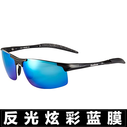 LXKMTYJ-Men-Wearing-Sunglasses-Myopia-Offset-Optical-Sunglasses-Box-Long-Face-Driving-By-Car-Drivers-Eye-Night-Vision-Fishing-Glasses-A-Black-Box-On-The-Tuxedo-Blue