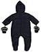 The Essential One - Navy Quilt Baby Pramsuit-6-9 Months EO135