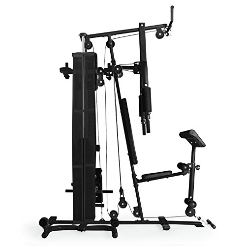 Klarfit Ultimate Gym 5000 Heimtrainer Trainingsstation (Multifunktionale Fitnessstation für über 50 Übungen, inkl. Gewichte) schwarz oder weiß - 2