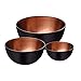 Produktbild Klausberg 3-TLG Schusseln-Set aus Edelstahl Schwarz und Kupferfarbe 0.5L, 1.8L, 4L KB-7390