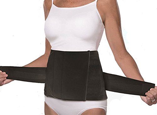 upspring Shrinkx Belly Postpartum Belly Wrap - Postnatal Belly Band To Slim and Support After Baby L/XL Black