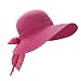 Produktbild Fletion Damen Frauen Faltbare Elegant Bowknot Großen Krempe Sonnenschutz Sonnenhut Strohhut Strandhut Sonnenhuete Strand Kappe Sandstrand Sonnenhüte