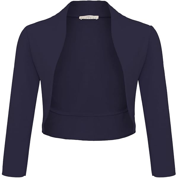 Bolero Donna Manica Lunga In Poliestere - Cardigan Elegante Per Serate E Ufficio - Foto 6