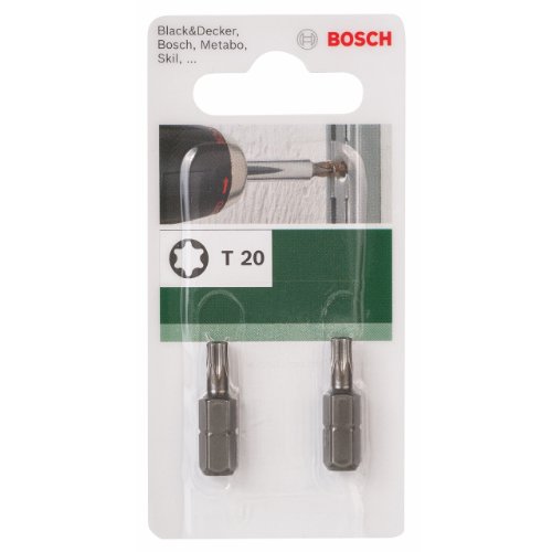 Bosch DIY Schrauberbit Standard für Innen-Torx-Schrauben (2 Stück, T20) - 2