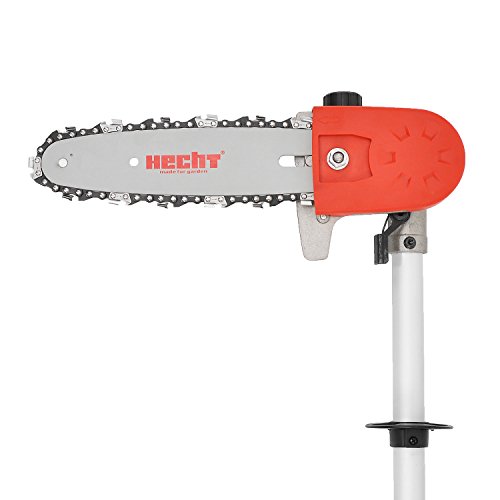 HECHT 3-in-1 Multitool 690 Heckenschere + Rasen-Trimmer + Hochentaster Multifunktionsgerät (900 Watt, inkl. Aufsätze: Strauchschere, Ast-Säge, Freischneider) - 5
