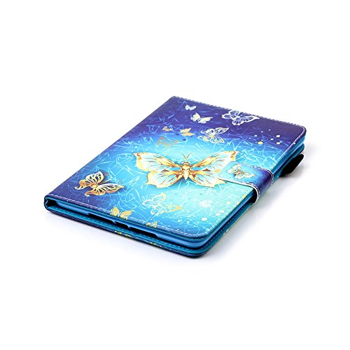 iPad Mini 1/2/3 Hülle, Deenor Bunte Malerei and Stylish Wallet Hülle PU Leather Abdeckung Stand Flip Schutzhülle Hülle für Apple iPad Mini 1/2/3 Generation.[Golden butterfly] - 4