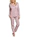 Produktbild Schiesser Damen Zweiteiliger Schlafanzug Original Classics Pyjama Lang, Braun (Havanna 305), 52