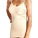 Price comparison product image Guilty Gadgets ® Slimming Corset - Women Ladies Curves Shaper Shapewear Firm Tight Vest Underwear Body Control Wear under Bodycon Dress - Beige Colour - MEDIUM Size