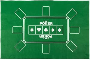 MIBANDERA Tappetino Carte - Tappetino Poker - Tappetino Gioco Poker - Tappetino Pieghevole Viaggio Poker - Tappetino Carte Viaggio