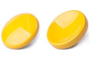 VKO Metall Messing Weichen Auslöseknopf Kamera-Taste geeignet für Fuji X-T4 X-T30 X-T3 X-T2 X100F X-T20 X-PRO2 X-PRO3 X-E3 X30 RX10IV M10 (1 x Konkaver und 1 x Konvexe Oberfläche) –Gelb