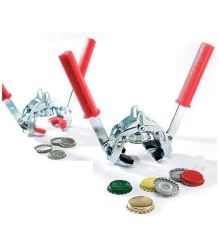 Capsulatrice Manuale VIRSUS A Leva Per Tappi Corona 26 Mm – Base In Acciaio Zincato, Regolabile, Con 100 Tappi Inclusi