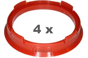 4 x pneugo! Bagues de centrage pour jantes alu 63.3 mm - 54.1 mm