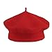 La Vogue Kids Baby Toddler Girls Solid Color Classic Beret Hat Cap Red