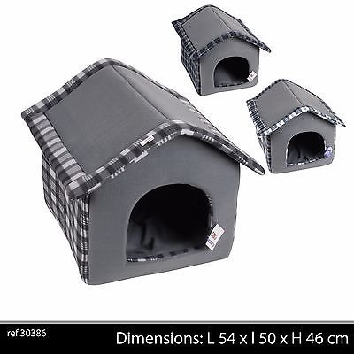 NICHE MOUSSE 54CM PANIER MAISON DESIGN CHIEN CHAT MOUSSE CONFORTABLE 54CM PLIABLE INTERIEUR MAISON