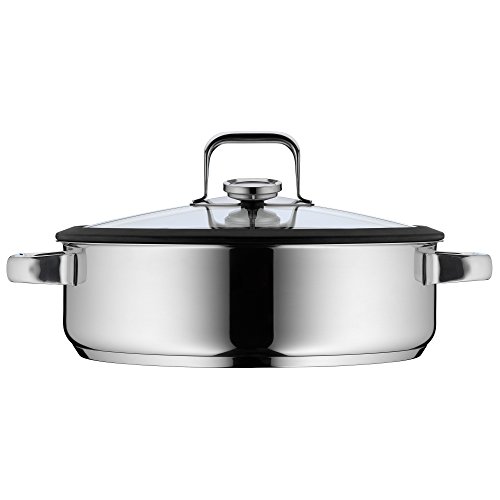 WMF Vitalis Dampfgarer rund Ø 28 cm ca. 5l Glasdeckel mit Silikonrand und Thermometer Aroma Garblech Cromargan Edelstahl poliert induktionsgeeignet spülmaschinengeeignet - 4