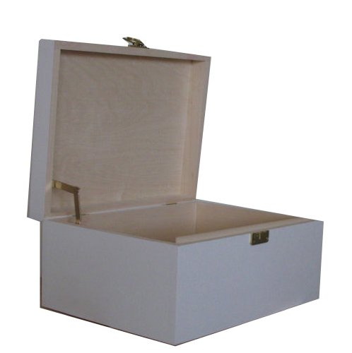 Personalised White Large Wooden Keepsake or Memory Storage Boxes - Christening, Naming Ceremony, Baby Shower, Birthday or Baptism Gifts for Girls