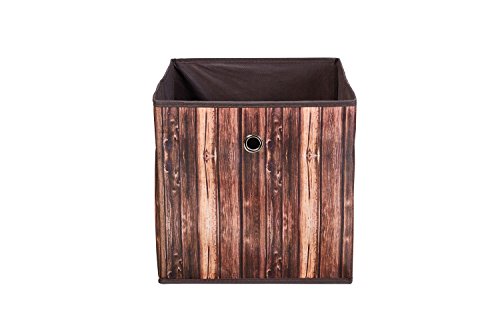 Interlink wuddi 2 Bandeja almacenaje Plegable, plástico, marrón, 31,5 x 31,5 x 31,5 cm