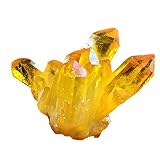 Para estrenar SODIAL Natural Citrino Racimo Cristal PiedraPiedra De Degaussing Piedra del Tanque De Peces Feng Shui Adornos Peque？os