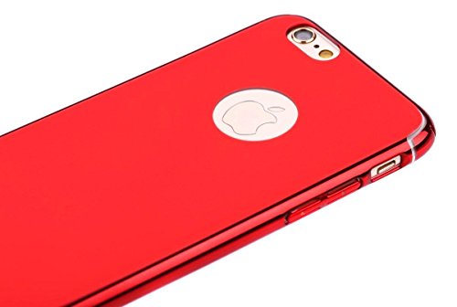 Kobwa iPhone 6/6s Hüle, Spiegel Helle Reflexion Ultra Thin Hard Anti-Kratzer Shockproof Electroplate Rahmen mit Beschichteter Oberfläche Ausgezeichneter Griff Case für Apple iPhone 6/6s - 5