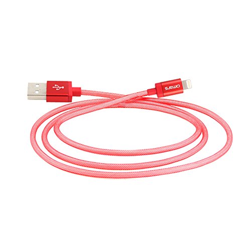 [Apple MFi Zertifiziert] OMARS 1m Lightning USB Kabel Dauerhaft umflochtenes Nylon mit Aluminum Anschluss für iPhone iPad und iPod [iOS9 Kompatibel] - 7