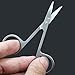 New Stainless Steel Facial Eyebrow Nose Hair Curved Tip Makeup Trimming Scissor