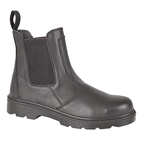 Preisvergleich Produktbild Grafters Herren Sicherheitsstiefel / Dealer Boots, Leder (42 EUR) (Schwarz)