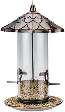 WandLee High quality Parrot Pigeon Panorama Patio Garden Metal Wild Bird Feeder - CW3132B