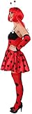 Sexy Marienkäferkleid für Damen | Marienkäfer-Kostüm & Käfer-Kostüm für Damen | Erwachsenen Outfit für Fasching & Karneval - 