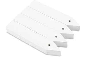 KINGLAKE 100 pz étiquettes plante semis etiquette plastique jardin potager,10X2CM, blanc