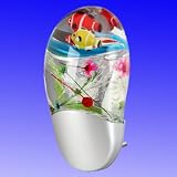 Kinder LED Nachtlicht Farbwechsel mit Fischen Helligkeitssensor Auto AN/AUS Trango TG2827-014 - 2