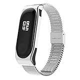 ⌚ Ajuste Perfecto-- Trae 3 recambios de gomas adaptar la mi band 3 a la pulsera de reloj y para evitar que la cápsula se caiga.