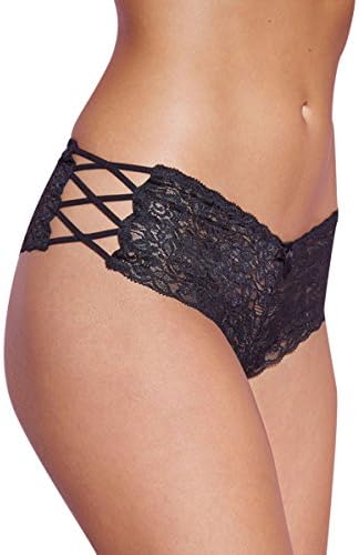 UK Black French Knickers Lace Panties for Women - Fantastic Fit Hipster Briefs in Hot Trendy Design - Comfortable Sexy Underwear Knickers - Elegant Gift for Wife, Lover