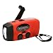 Produktbild UKCOCO Notfall Solar Handkurbel selbstbetriebene AM / FM / NOAA Wetter Radio mit LED Taschenlampe 1000mAh Ladegerät für iPhone Android Smartphones (rot)
