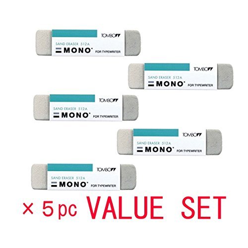 Tombow Mono arena goma de borrar (es-512 a) 5 Pack valor Set por TOMBO