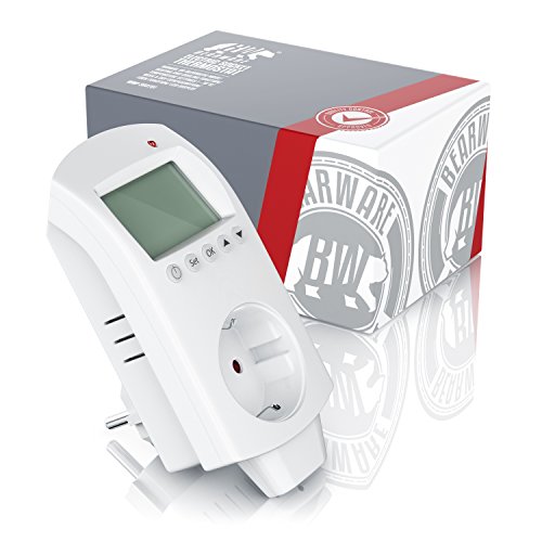 CSL – digitales Steckdosen-Thermostat | Steckerthermostat | individuell programmierbar | Thermostat für Heizgeräte / Infrarotheizungen / Klimageräte | Anti-Frost-Modus (Frostschutz) | Kindersicherung | interne Backup-Batterie | energieeffizient (<0,3W) - 4