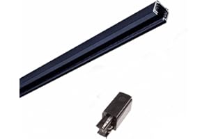 Rail Triphasé pour Spot LED 2m NOIR - SILAMP