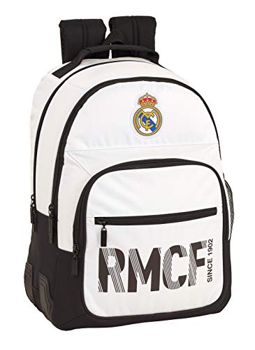 Real madrid cf Mochila Doble con cantoneras Adaptable a Carro.