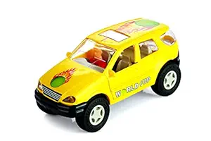 Deal Bindaas Pull Back Mahindra Scorpio | Opening Doors | Miniature Scaled Models || Dinky Cars |Yellow