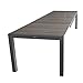 Produktbild Wohaga® Ausziehtisch Gartentisch, 205/275x100cm, Aluminiumrahmen in Grau, Polywood-Tischplatte in Grau - Terrassentisch Gartenmöbel Terrassenmöbel