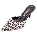 Produktbild Mymyguoe Leopard Drucken Flip Flops Wilde Reizvolle Spitze Zehe Sandalen Hausschuhe Halbschuh Rutschfeste Retro Flacher Mund mit Strandschuhe Pfennigabsatz Sandaletten Stiletto High Heels Slipper
