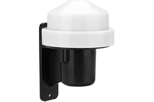ZERODIS Photocell Light Switch,Equipped Automatic Photoelectric Sensor Outdoor Energy-saving Lighting High Sensitive Light Control Switch On/Off for Street Wall Garden Lamp AC 230V