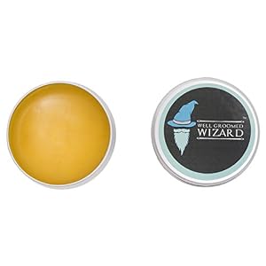 Well Groomed Wizard Beard Wax For Men, Strong Hold Moustache and Beard Wax, beeswax & lemon - 15ml - Image 4