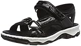 Fersenriemen für festen Halt Rieker Damen 68879 Geschlossene Sandalen, Schwarz (Schwarz), 38 EU
