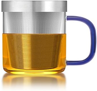Tasse à thé avec passoire à thé, couvercle (bleu roi sAMADOYO 350 ml