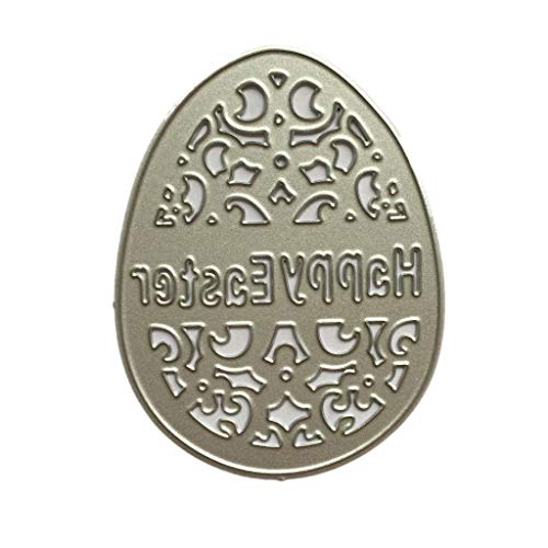 Dragondro Happy Easter Egg DIY Cutting Dies Stencil for Scrapbooking Embossing Album Paper Card Craft Handmade Gift(1 Pc)