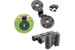 AQSACOKIYA Clips de Fixation, Clip Spécial avec œillet, Fixation Brise Vue occultant pour Toile de clôture, Brise Vue Fenetre, Filet d'ombrage, Tissu Coupe-Vent, Attaches Filet exterieurcrochets (100)