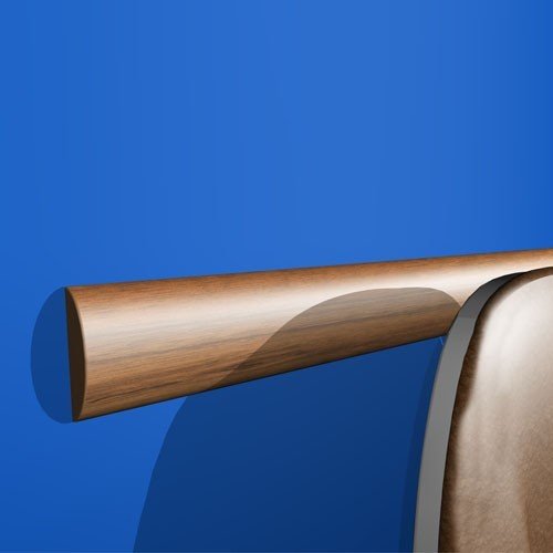 Leitungsführungskanal Kabelkanal selbstklebend, 74mm, PVC, Eiche G3, 2m - 4